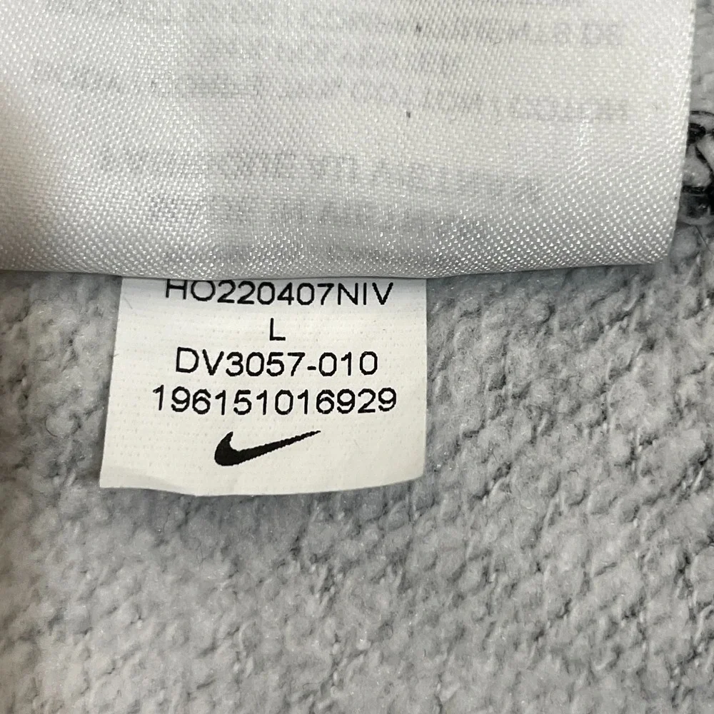 NIKE Boys Sweatpants Size Large All Over Print Gray‎ Space Dye Drawstring Waist